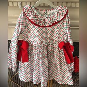 Red and Green Plaid top